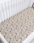 Harvest Floral Muslin Crib Sheet
