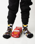 Kachow V2 Kids and Family Socks | Graphic Checker Crew Socks