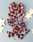 Patriotic Plaid | Mini Piggy Bow