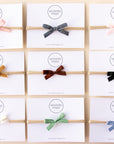 Vintage Lavender | Mini Ribbon Bow - Nylon Headband