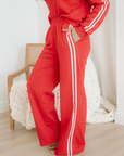 Varsity Stripe Crewneck & Sweatpants Set