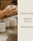 Sandalwood Rose Soy Candle - White Jar - 11 oz