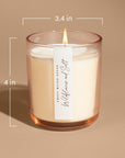 Coastal Lemon Soy Candle - Tinted Glass Jar - 12 oz