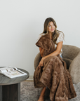 PATTERNED FAUX FUR THROW BLANKETS