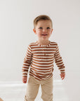 Boy's Long Sleeve Henley Shirt