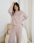 Varsity Stripe Crewneck & Sweatpants Set