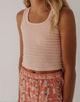 Textured Square Neck Tank