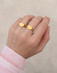 Above All Oval Signet Ring | John 3:31 Christian Faith Ring