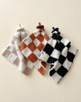 Checkered Plush Lovey | Latte