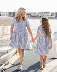 Adult Block Print Floral Dress