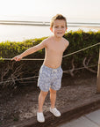 Sardine Kids Swim Shorts | UPF 50 Coastal Print Swimwear