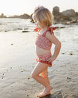 Gingham Ruched Bikini Set