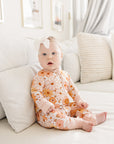 Sweet Blossom Bamboo Zip Romper Baby Sleeper