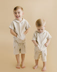Cargo Shorts Set | Oatmeal