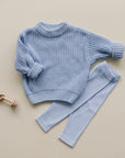 Chunky Knit Sweater | Blue