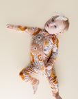 Bamboo Zip Romper | Petal Pop