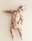 Bamboo Zip Romper | Petal Pop