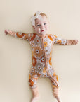 Bamboo Zip Romper | Petal Pop