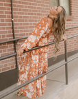 Felicity Floral Square-Neck Smocked Maxi Dress