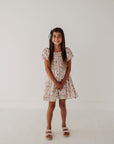 Children Girl Peasant Bubble Sleeve Dress