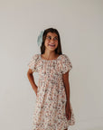 Children Girl Peasant Bubble Sleeve Dress