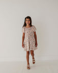 Children Girl Peasant Bubble Sleeve Dress