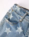 4th of July Patriotic Star Stripe Flare Jeans | Girls American Denim