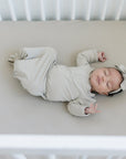 Oatmeal Bamboo Stretch Crib Sheet