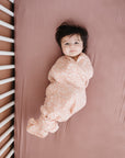 Dusty Rose Bamboo Stretch Crib Sheet