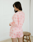 Kaylee Polka Dot Pullover & Shorts Lounge Set