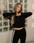 Varsity Stripe Crewneck & Sweatpants Set