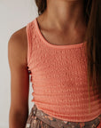 Textured Square Neck Tank