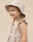 Organic Bucket Sun Hat - Pastel Bloom