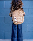 Corduroy Backpack- Camel