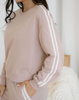 Varsity Stripe Crewneck & Sweatpants Set