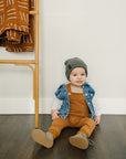 Dark Grey Mebie Baby Beanie