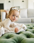 Taupe Checkered Plush Blanket
