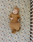 Harvest Floral Muslin Crib Sheet