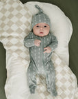 Taupe Checkered Muslin Quilt