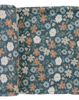 Midnight Floral Muslin Swaddle Blanket