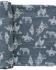 Wild West Muslin Swaddle Blanket