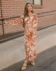 Felicity Floral Square-Neck Smocked Maxi Dress