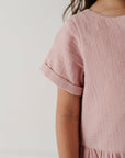 Gauze Button Dress