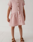 Gauze Button Dress