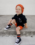 Orange Stripe Kids and Family Socks | Sport Stripe Crew Socks