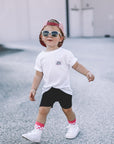 Pink Checkered Kids Socks | Trendy Toddler & Youth Crew Socks