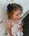 Midnight Denim | Ribbon Bow