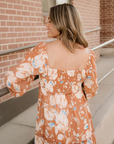 Felicity Floral Square-Neck Smocked Maxi Dress