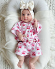 Checkered Cherry Kids Shorts Set Cotton Two Piece Outfit