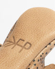 Newborn Almond Speckles Knotted Bow Baby Shoe